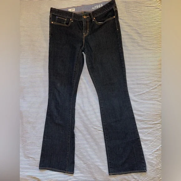 GAP Dark Blue Flare Women's Jeans - Picture 1 of 5